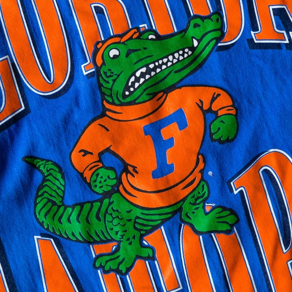 Vintage 90s Single Stitch UF Florida Gators Tee - Picture 5 of 5